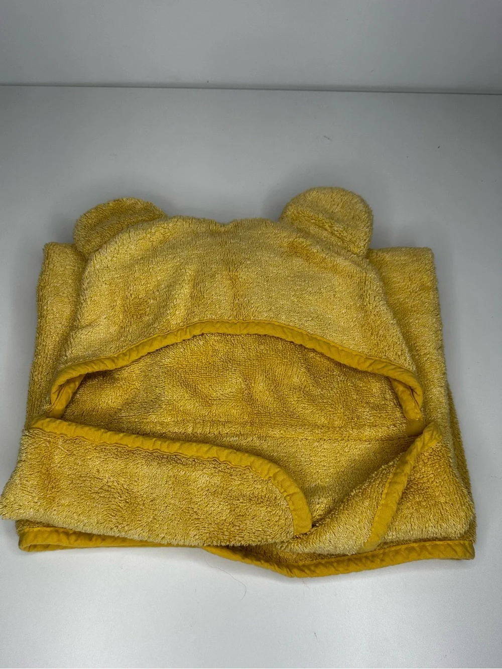 Baby Bath Hooded Towel Bella Tunno – Soft Absorbent Hooded Towel Yellow Bear.